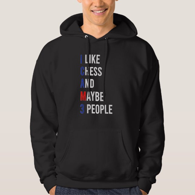 Veste À Capuche Échecs Sarcasme Échecs Sarcastique Humour foncé (Devant)