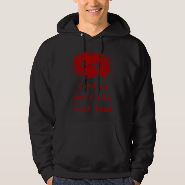 Veste À Capuche Éclaboussure de sang Zombie Halloween (Devant)