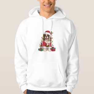 Veste À Capuche Éclairage de Noël Cavalier roi Charles Spaniel Chi