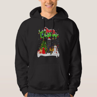 Veste À Capuche Éclairage de Noël correspondant au chien berger be