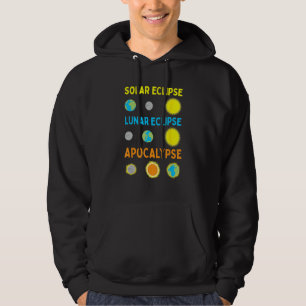 Veste À Capuche Éclipse solaire lunaire et Apocalypse science amus