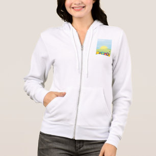Veste À Capuche Éclosion de soleil dans une prairie printanière av