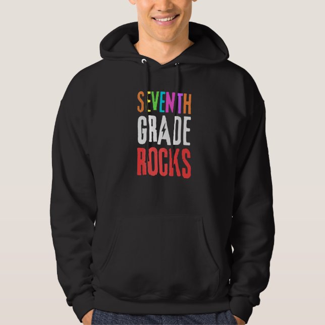 Veste À Capuche École de 7e année Enseignant Étudiant 7e année (Devant)
