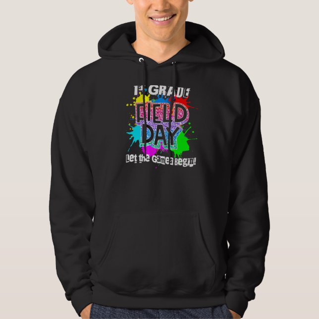 Veste À Capuche École de couleur arc-en-ciel de première année (Devant)