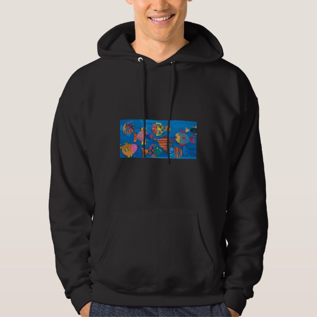 Veste À Capuche École De Poisson (Devant)