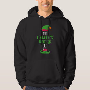 Veste À Capuche Économie Enseignant Elf Noël Famille Correspondant