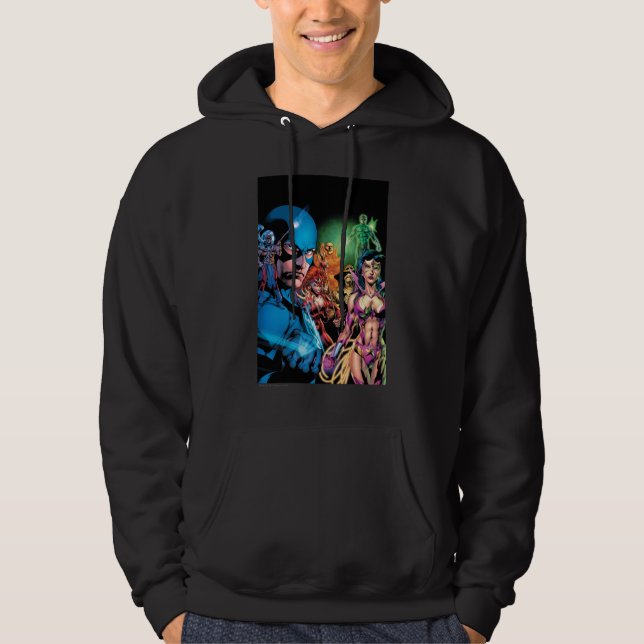 Veste À Capuche Écran comique de nuit noir 2 - Couleur (Devant)