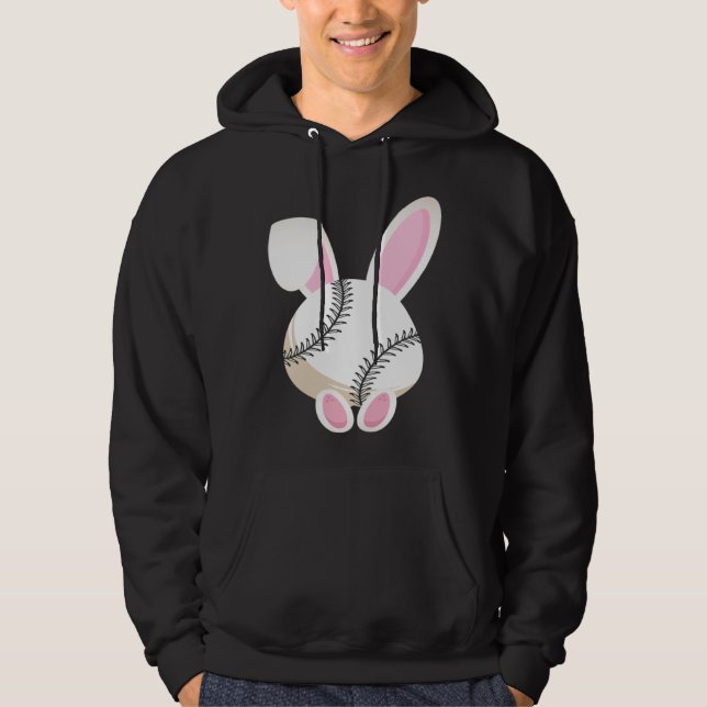 Veste À Capuche Egg Baseball Rabbit Bunny Ears Funny Easter Day Pl (Devant)