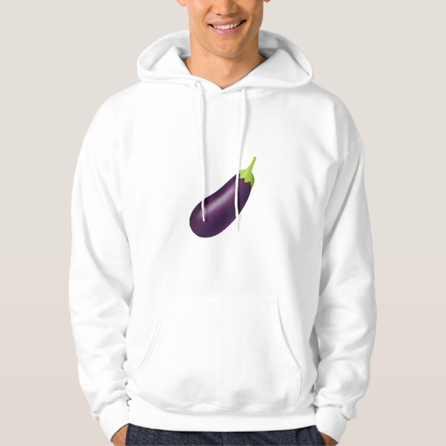 Veste À Capuche Eggplant Emoji (Devant)