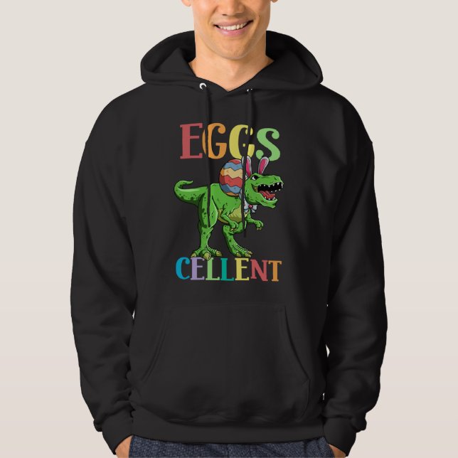 Veste À Capuche Eggs Cellent Easter Rex Dinosaur Bunny Kids Dino B (Devant)
