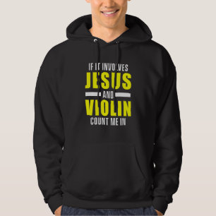 Veste À Capuche Église violoniste chrétienne Culte violon Joueur 1