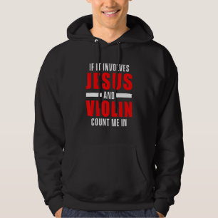 Veste À Capuche Église violoniste chrétienne Culte violon Joueur d