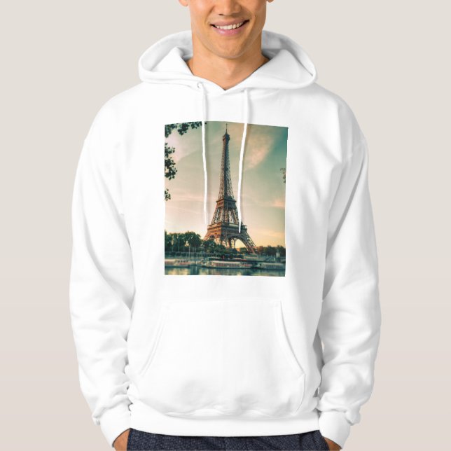 Veste À Capuche Eiffel tour lancer oreiller (Devant)