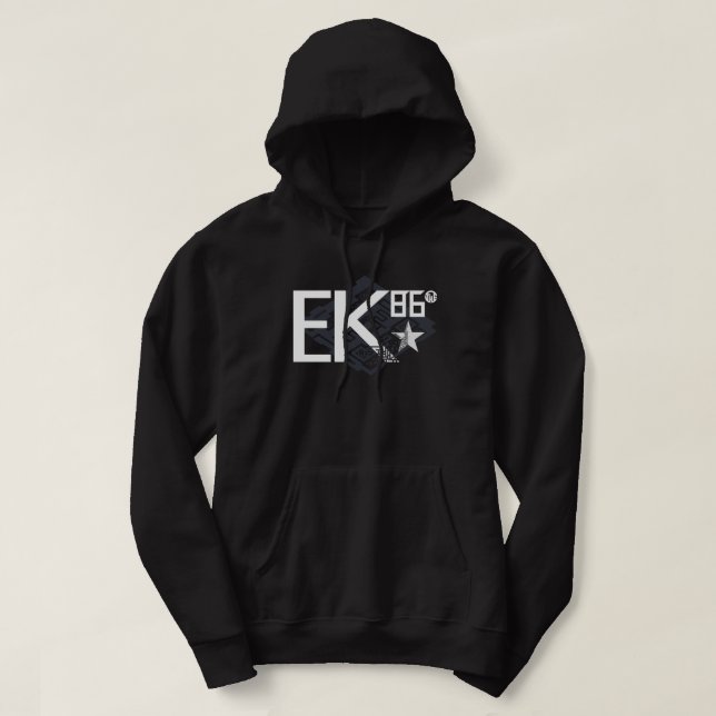 Veste À Capuche EK86 logo blanc (Design devant)