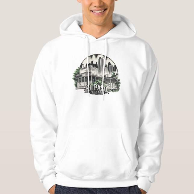 Veste À Capuche El Paso City Texas USA (Devant)