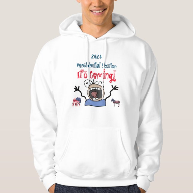 Veste À Capuche Élection présidentielle 2024, c'est imminent ! (Devant)