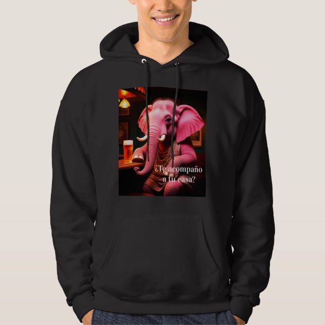 Veste À Capuche elefante rosa acompañante (Devant)