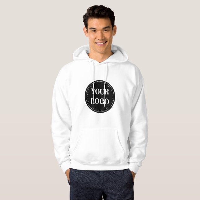 Veste À Capuche élégant, moderne, raffiné et éditable. (Devant entier)
