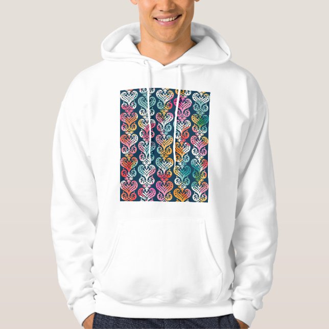 Veste À Capuche Éléments décoratifs, design motif polyvalent. (Devant)