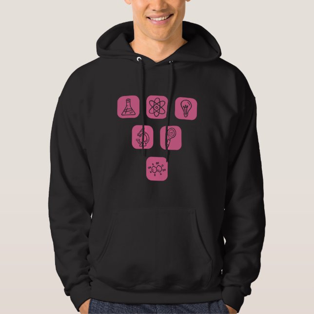 Veste À Capuche Éléments Scientifiques Articles (Devant)