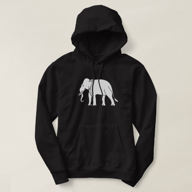 Veste À Capuche Éléphant de Siamese (Design devant)