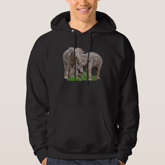 Veste À Capuche Elephant Family Zookeeper Zoologiste Faune Safa (Devant)