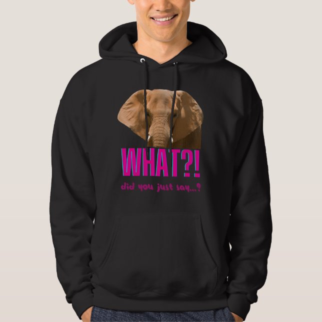 Veste À Capuche Éléphant Qu'avez-vous dit? (Devant)