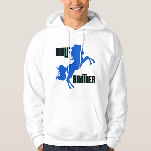 Veste À Capuche Élevage du cheval demi-frère (Devant)