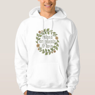 Veste À Capuche Élevée aux plantes et à l'amour, esthétique de mam