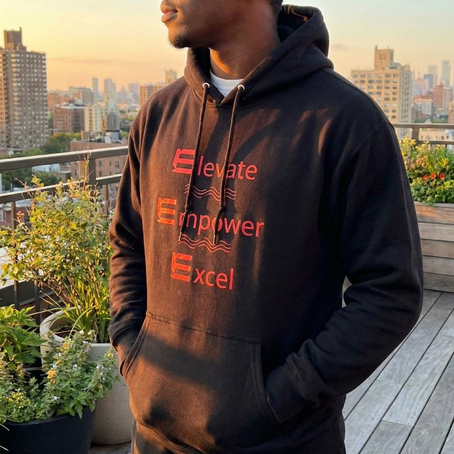 Veste À Capuche Élever Autonomiser Exceller – Autonomisation Rouge (Créateur téléchargé)