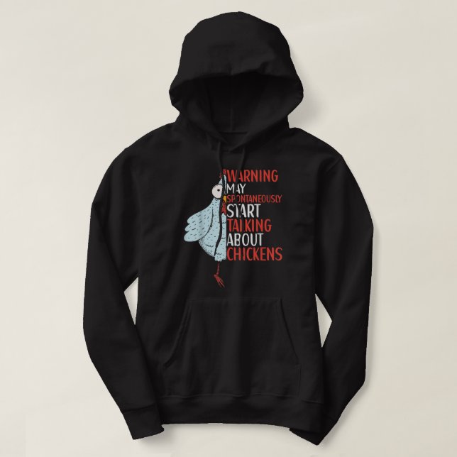Veste À Capuche éleveuse de poulets fermière éleveuse poule poule  (Design devant)