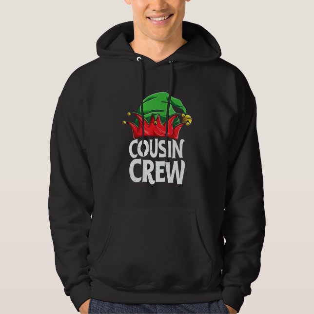Veste À Capuche Elf Cousin Crew Christmas Squad Family Matching Pa (Devant)