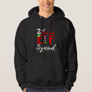 Veste À Capuche Elf Squad Enseignant de Noël de deuxième année Top