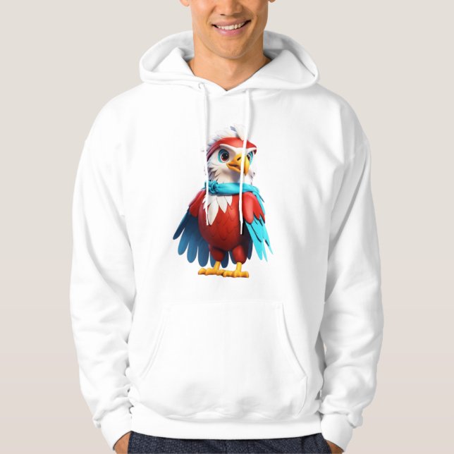 Veste À Capuche Emblème d'aigle de cristal (Devant)