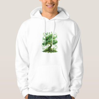 Veste À Capuche emerald green butterfly tree nature wall art