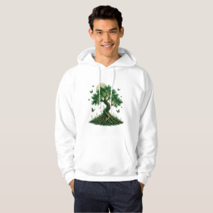 Veste À Capuche emerald magic tree white hoodie