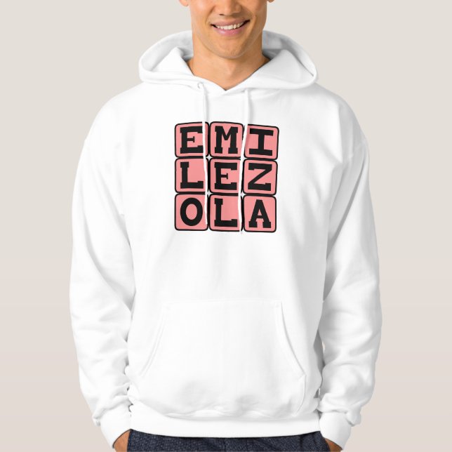 Veste À Capuche Emile Zola, écrivain français (Devant)