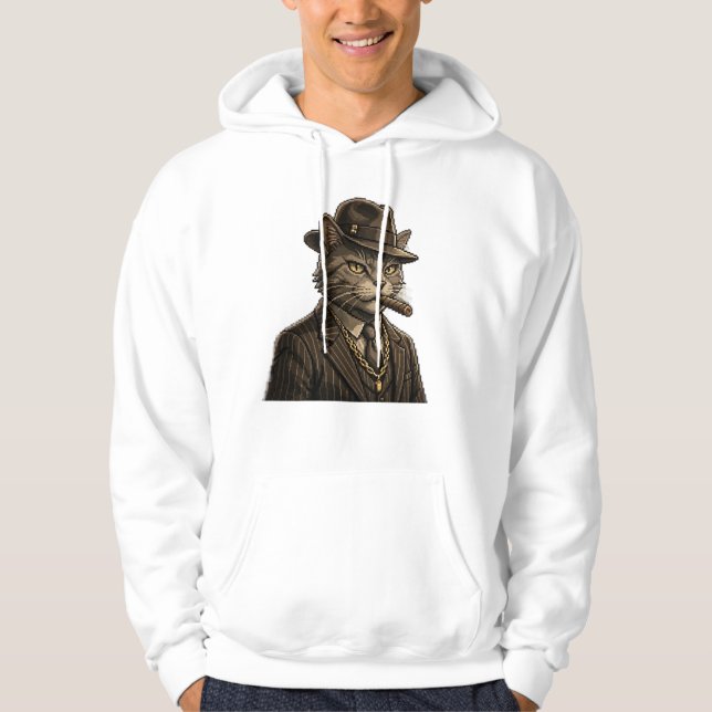 VESTE À CAPUCHE EMPIRE DU CRIME DES CHATS  (Devant)