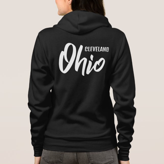 Veste À Capuche Emplacement personnalisé & Texte Ohio (Dos)