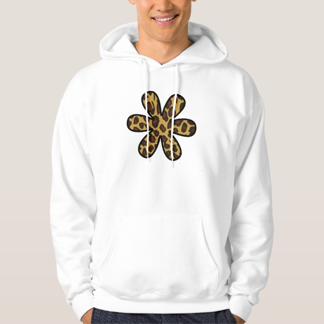 Veste À Capuche Empreinte de léopard, Poster de animal, Léopard Br (Devant)