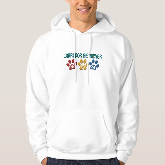 Veste À Capuche Empreinte de patte 1 de maman de LABRADOR (Devant)