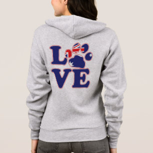 Veste À Capuche Empreinte de patte du drapeau australien
