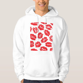 Veste À Capuche Empreinte Kiss Lèvres rouges : Vintage sans fil