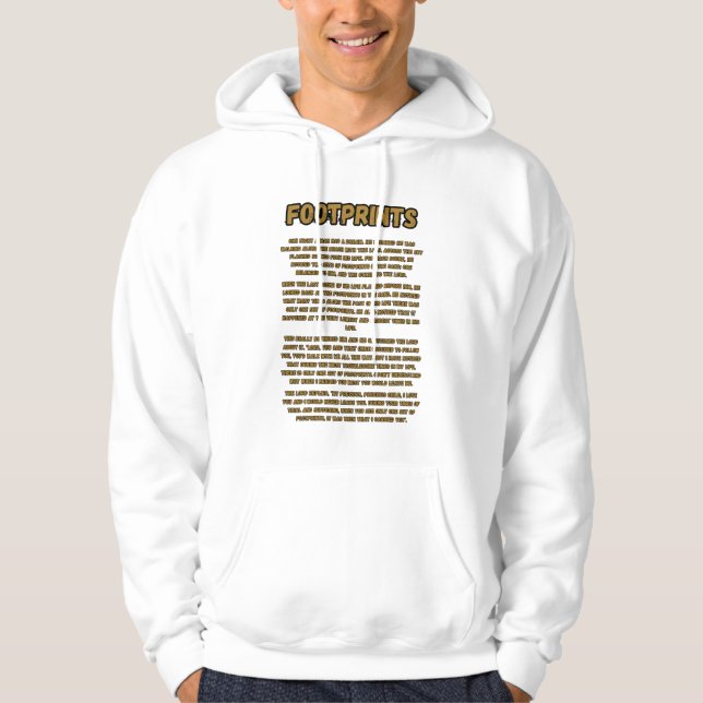 Veste À Capuche Empreintes Dans La Prière Du Sable Hommes (Devant)