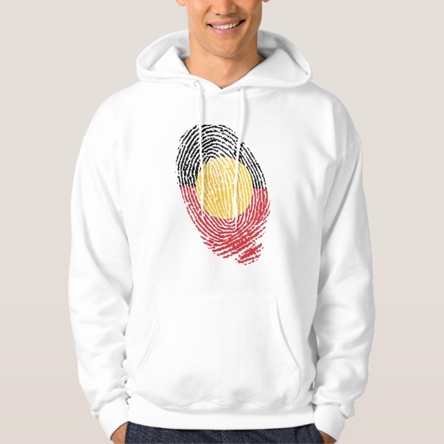 Veste À Capuche empreintes digitales de l'Australie aborigène (Devant)