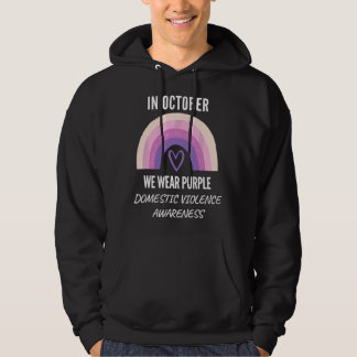 Veste À Capuche En Octobre Nous Portons Le Violet Sensibilisation