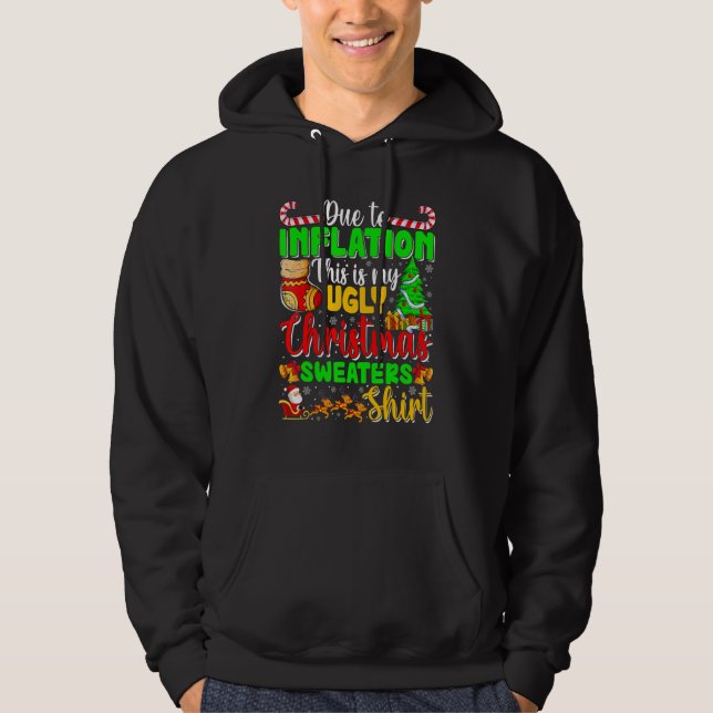 Veste À Capuche En raison de l'inflation, voici mon pull moche pou (Devant)