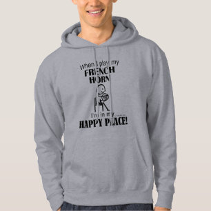 Veste À Capuche Endroit heureux de cor de harmonie