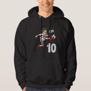 Veste À Capuche Enfants 10 Anniversaire Football Angleterre 10 ans