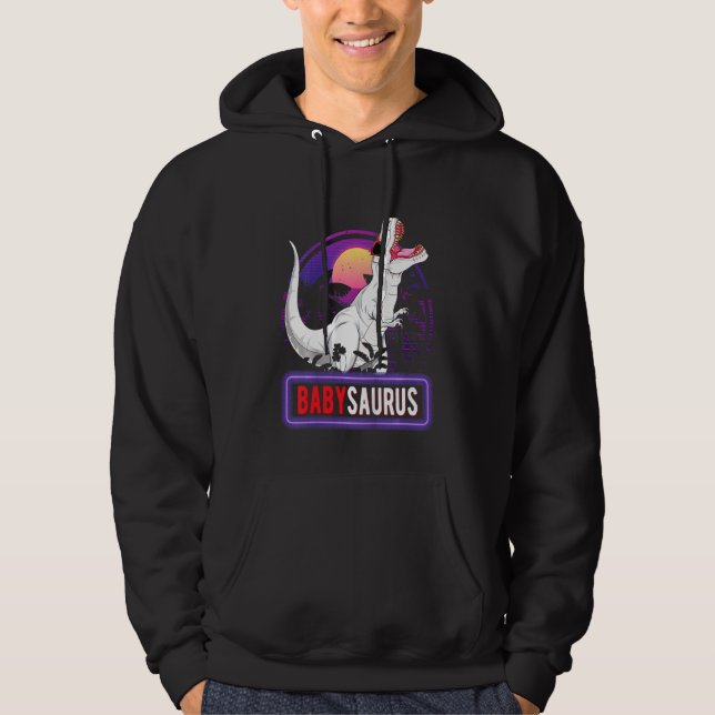 Veste À Capuche Enfants Babysaurus T Rex Dinosaur Bébé Saurus Fami (Devant)